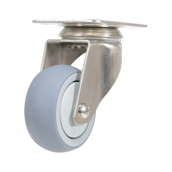 Thermoplastic Rubber Swivel Caster 3 In. Diameter x 1 In. Width 225 Lb. Capacity Gray