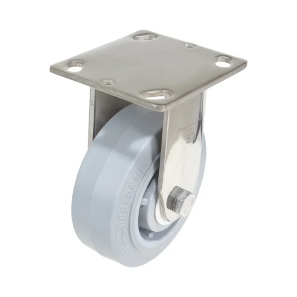 Thermoplastic Rubber Rigid Caster 5 In. Diameter x 2 In. Width 500 Lb. Capacity Gray