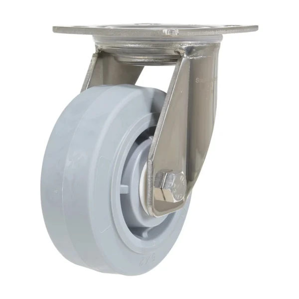 Thermoplastic Rubber Swivel Caster 5 In. Diameter x 2 In. Width 500 Lb. Capacity Gray