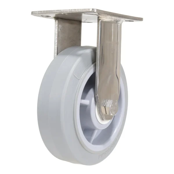 Thermoplastic Rubber Rigid Caster 6 In. Diameter x 2 In. Width 600 Lb. Capacity Gray