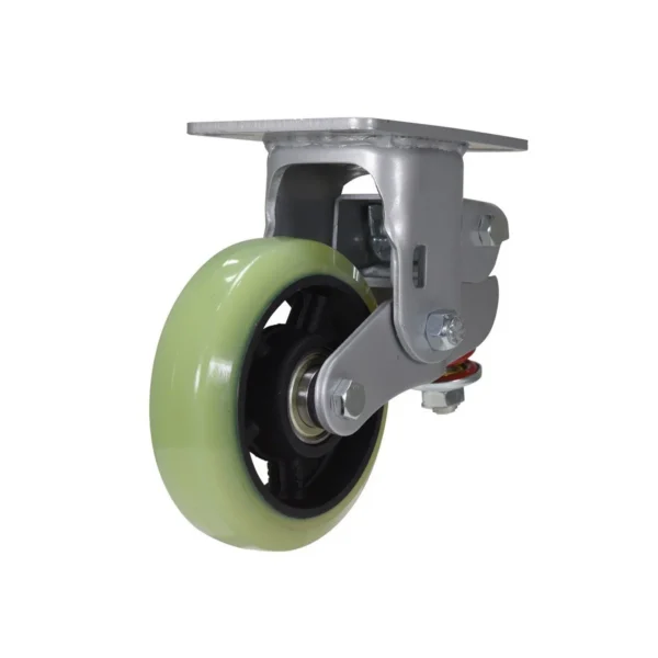 Polyurethane Rigid Caster 6 In. Diameter x 1-3/4 In. Width 308-550 Lb. Capacity Yellow/Black