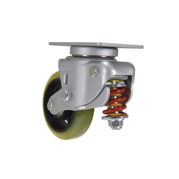 Polyurethane Swivel Caster 6 In. Diameter x 1-3/4 In. Width 308-550 Lb. Capacity Yellow/Black