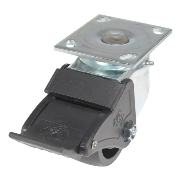 Light Duty Glass Filled Nylon Swivel With Total Brake Caster 4 In. Diameter x 2 In. Width 1200 Lb. Capacity Black