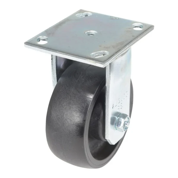 Light Duty Glass Filled Nylon Rigid Caster 5 In. Diameter x 2 In. Width 1200 Lb. Capacity Black