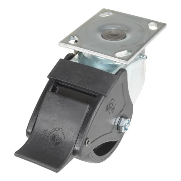 Light Duty Glass Filled Nylon Swivel With Total Brake Caster 5 In. Diameter x 2 In. Width 1200 Lb. Capacity Black