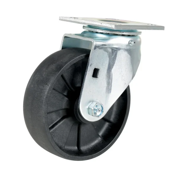 Light Duty Glass Filled Nylon Swivel Caster 6 In. Diameter x 2 In. Width 1200 Lb. Capacity Black