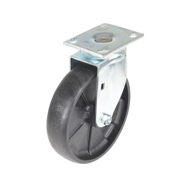 Light Duty Glass Filled Nylon Swivel Caster 8 In. Diameter x 2 In. Width 1200 Lb. Capacity Black