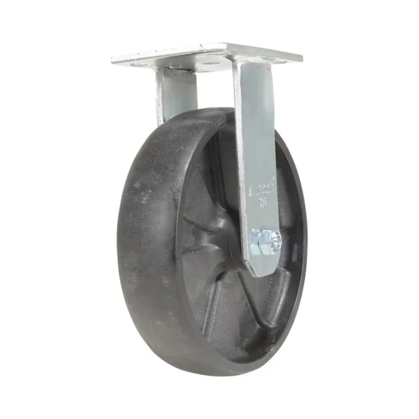 RollX Glass Filled Nylon Rigid Caster 8 In. Diameter x 2 In. Width 1250 Lb. Capacity Black