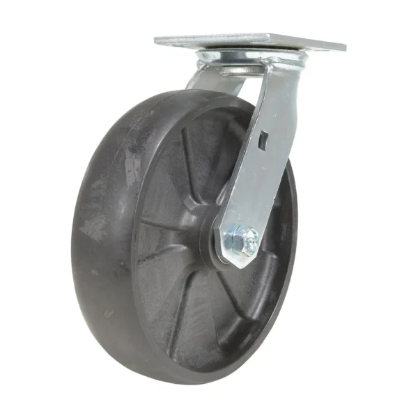 RollX Glass Filled Nylon Swivel Caster 8 In. Diameter x 2 In. Width 1250 Lb. Capacity Black