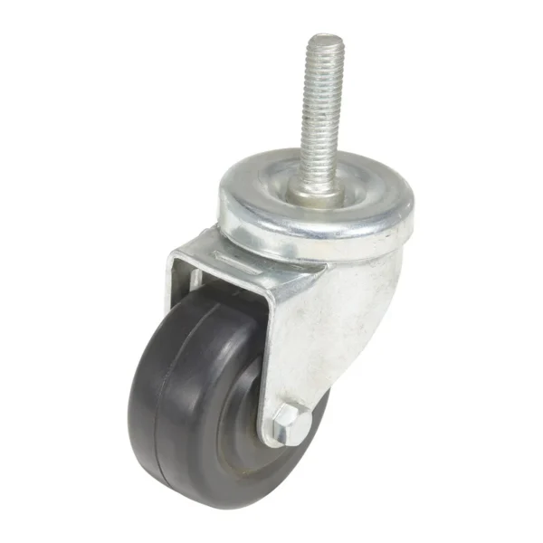 Hard Rubber Stem Swivel Caster 3 In. Diameter x 1-1/4 In. Width 125 Lb. Capacity Black