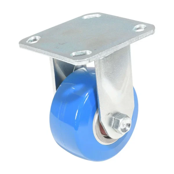 Polyurethane Precision Ball Bearing Rigid Caster 4 In. Diameter x 2 In. Width 551 lb. Capacity Blue/Gray