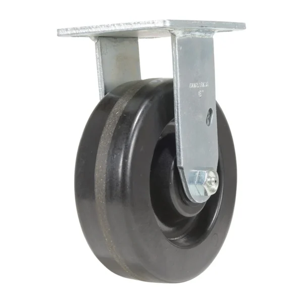Phenolic Rigid Caster 6 In. Diameter x 2 In. Width 1200 Lb. Capacity Black
