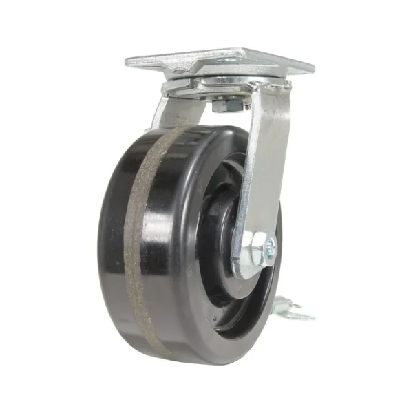 Phenolic Swivel With 4-Position Lock Caster 8 In. Diameter x 3 In. Width 2500 Lb. Capacity Black