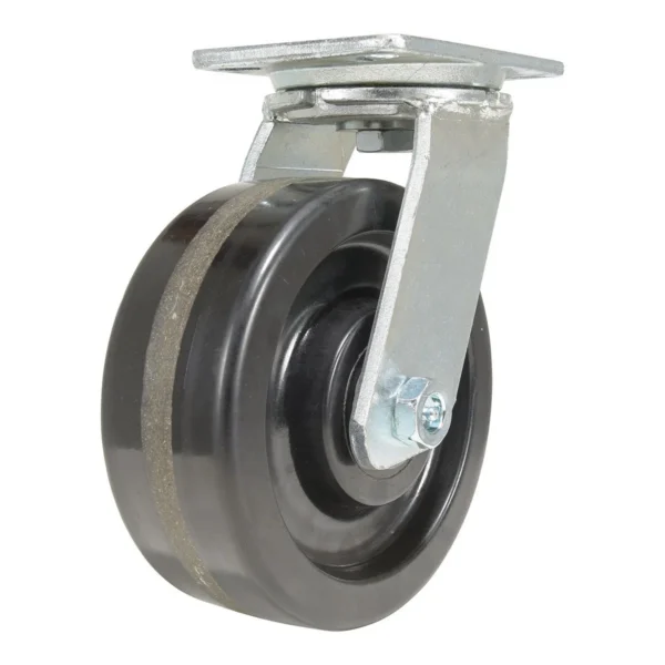 Phenolic Swivel Caster 8 In. Diameter x 3 In. Width 2500 Lb. Capacity Black