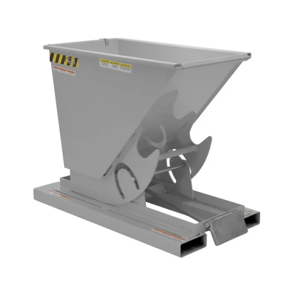 Steel Heavy Duty Self Dumping Hopper 1/3 Cubic Yard 6000 Lb. Capacity Machine Gray