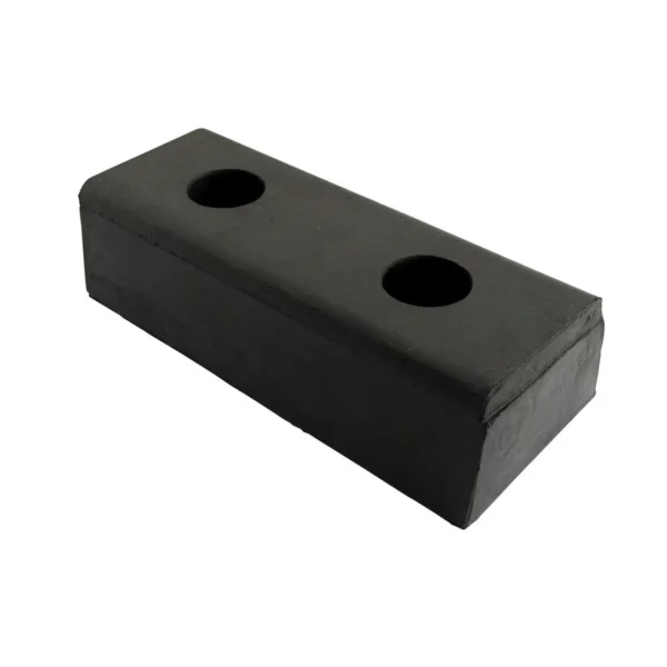 Hardened Molded Rubber Bumper 4 Pack 10 In. Length Black