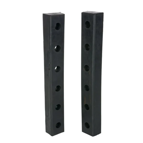 Hardened Molded Rubber Bumper 2 Pack 30 In. Length Black