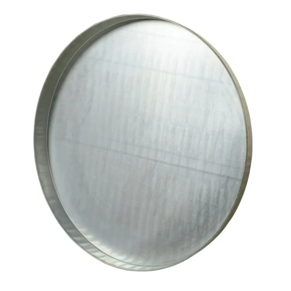 Galvanized Steel Open Head Drum Cover 24-1/2 In. Inside Diameter 15 Pack Gray
