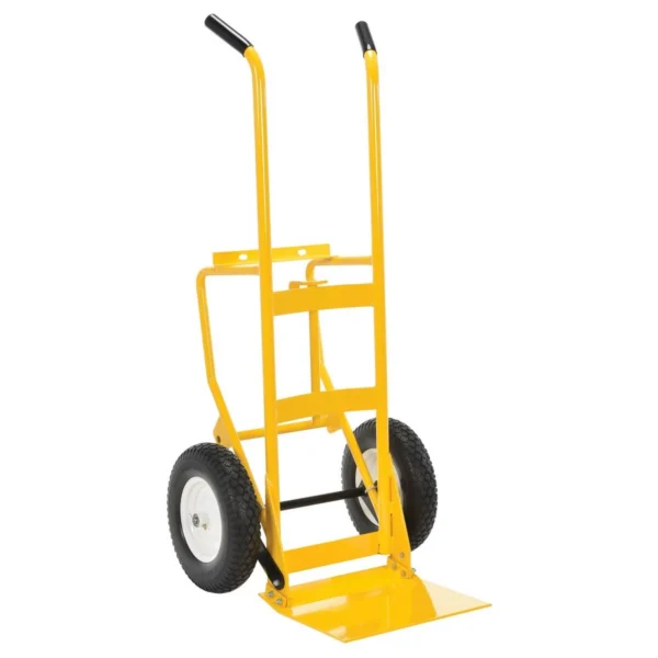 Steel Multi Purpose Drum and Hand Truck 28-7/8 In. x 26-3/4 In. x 59-7/8 In. 750 Lb. Capacity Yellow
