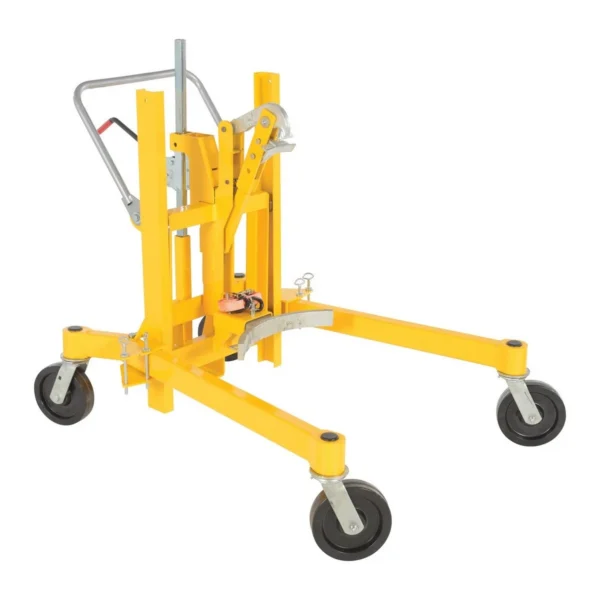 Steel Economical Ratchet Drum Transporter 55 Gallon 800 Lb. Capacity Yellow