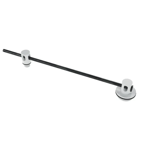 Plastic Double Drum Lock 55 Gallon 3 In. x 23-1/8 In. x 3 In. Black/White