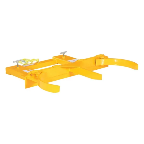 Steel Deluxe Double Drum Gripper 55 Gallon 43-5/8 In. x 46-1/4 In. x 9-3/8 In. 2000 Lb. Capacity Yellow