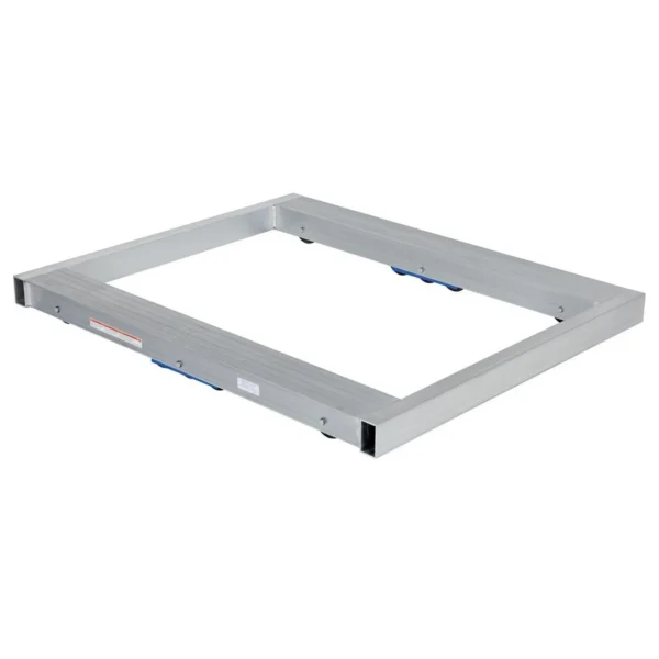 Aluminum Pallet Dolly with Tilt 40 In. x 48 In. 8000 Lb. Capacity Silver