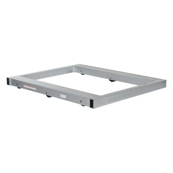 Aluminum Pallet Dolly with Tilt 40 In. x 48 In. 4000 Lb. Capacity Silver