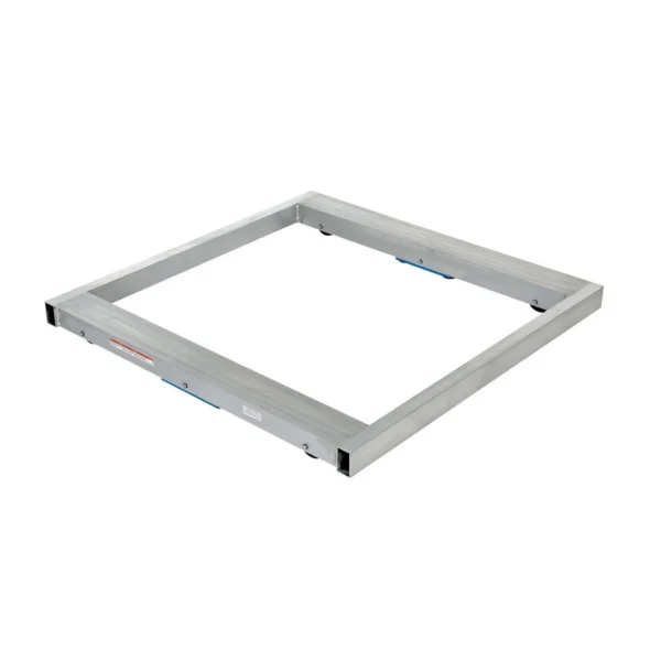 Aluminum Pallet Dolly with Tilt 42 In. x 42 In. 6000 Lb. Capacity Silver