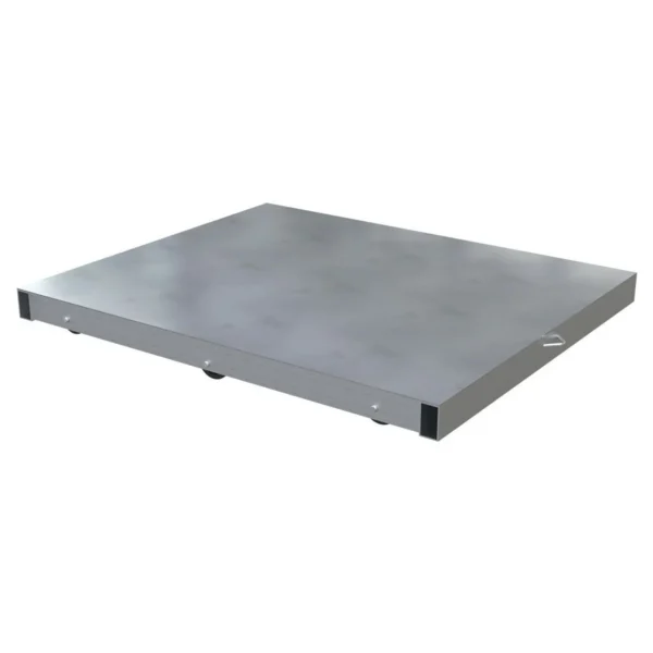 Aluminum Pallet Dolly with Solid Top Tilt 36 In. x 42 In. 4000 Lb. Capacity Silver