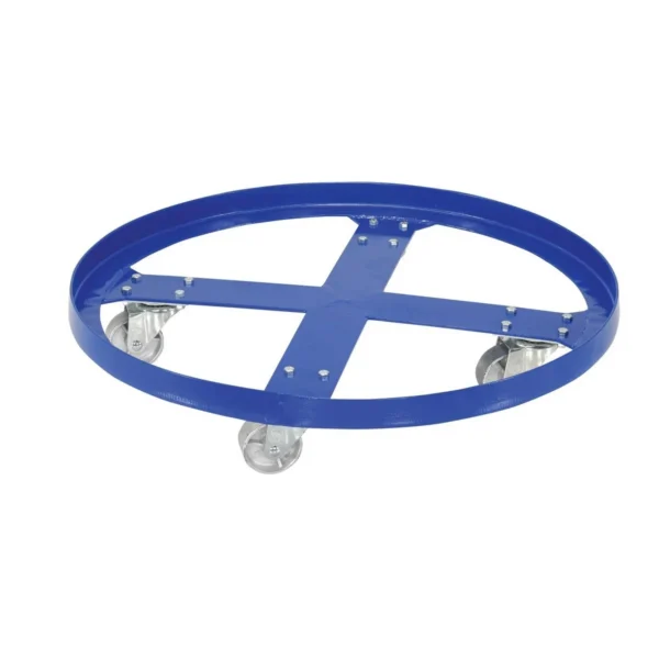Steel Over Pack Drum Dolly 28-3/8 In. x 28-3/8 In. x 5-5/8 In. 1200 Lb. Capacity Blue