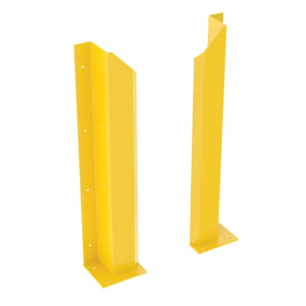 Steel Overhead Door Track Protectors 48-1/16 In. Pair 1 Left and 1 Right Yellow