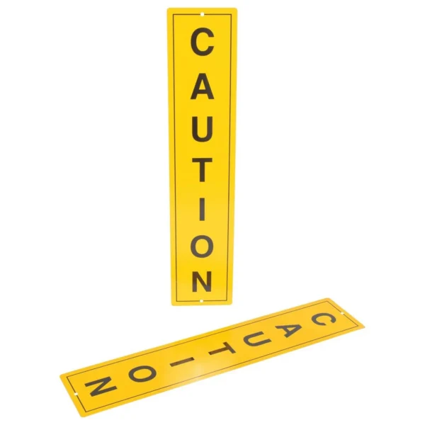 Aluminum Dock Safety Reflective Stripes 28 In. High Yellow