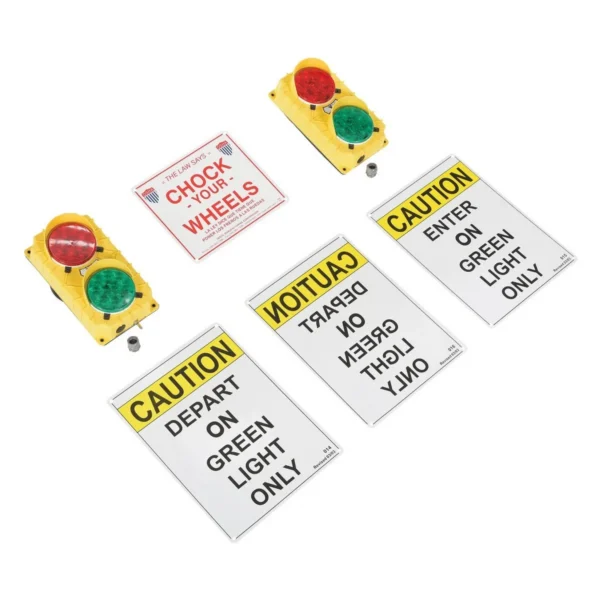 Polypropylene Traffic System Stop Go Set 12V LED 3-3/4 In. x 6-1/2 In. x 11-1/2 In. Yellow
