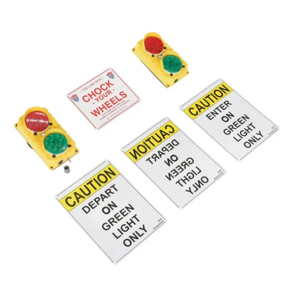 Polypropylene Traffic System Stop Go Set 24V LED 3-3/4 In. x 6-1/2 In. x 11-1/2 In. Yellow