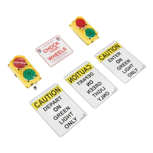 Polypropylene Dock Traffic System LED Lighted 3-3/4 In. x 6-1/2 In. x 11-1/2 In. Yellow