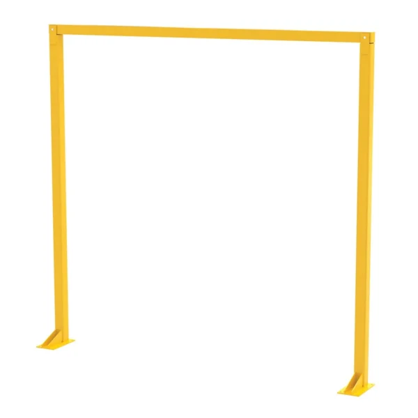 Steel Economical Overhead Door Warning Barrier 10 Ft. x 10 Ft. Yellow