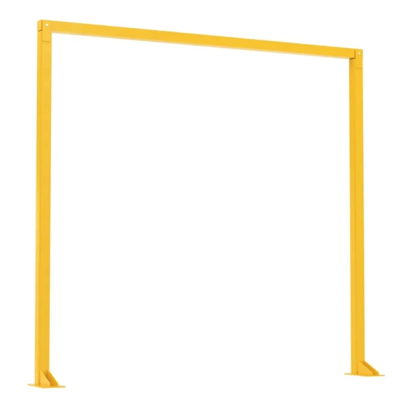 Steel Economical Overhead Door Warning Barrier 9 Ft. x 10 Ft. Yellow