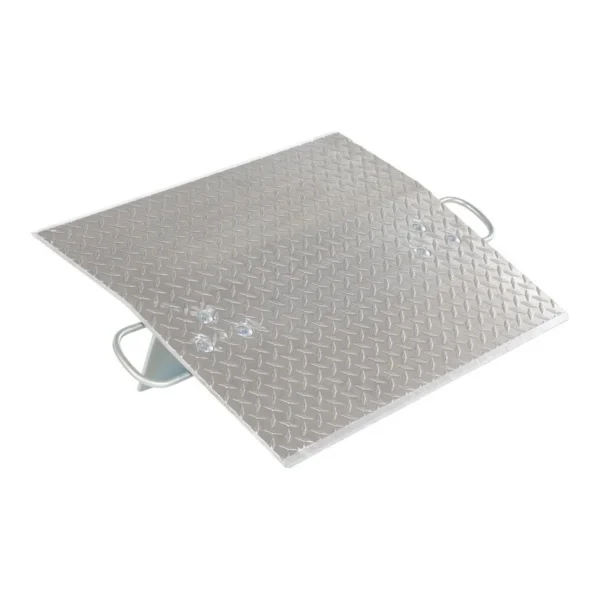 Aluminum Economizer Dock Plate Usable 30 In. x 24 In. 3/8 In. Plate Thickness 3000 Lb. Capacity