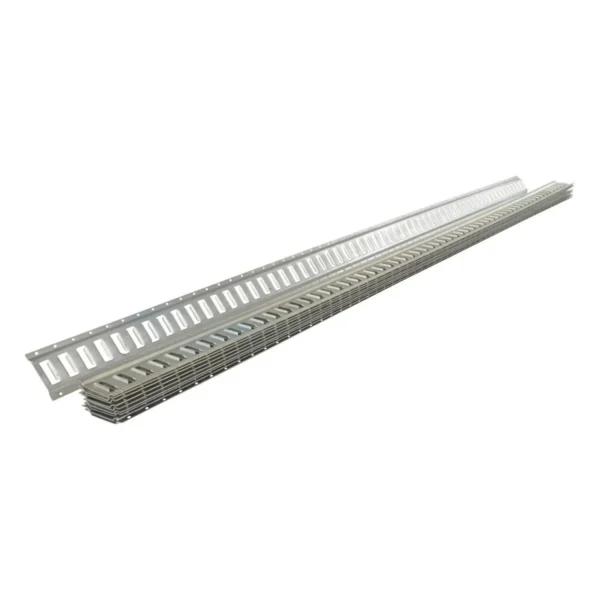 Steel Zinc Plated E-Track 10 Ft. Length 10 Pack Gray