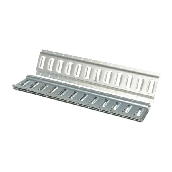 Steel Zinc Plated E-Track 2 Ft. Length 4 Pack Gray