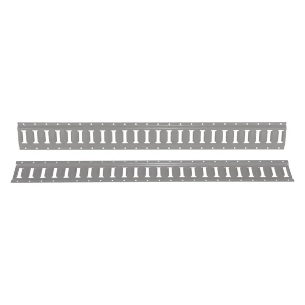 Steel E-Track 4 Ft. Length 2 Pack Gray
