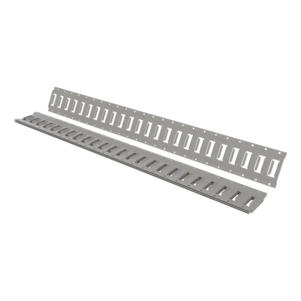 Steel E-Track 4 Ft. Length 4 Pack Gray
