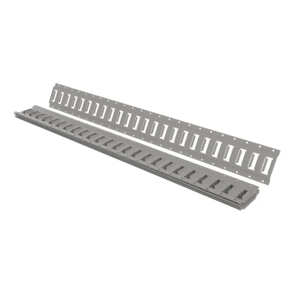 Steel E-Track 4 Ft. Length 6 Pack Gray