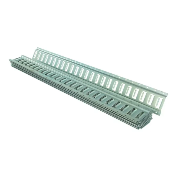Steel Zinc Plated E-Track 4 Ft. Length 10 Pack Gray