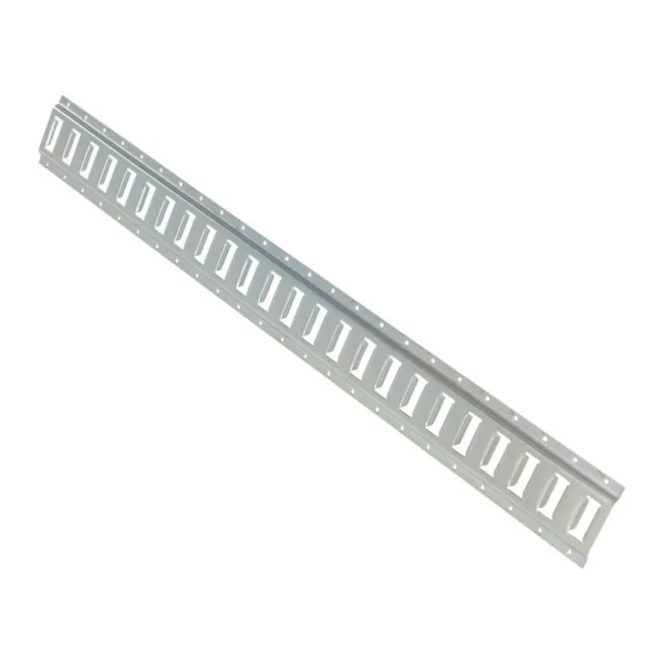 Steel Zinc Plated E-Track 4 Ft. Length 1 Pack Gray