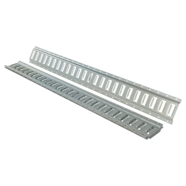 Steel Zinc Plated E-Track 4 Ft. Length 4 Pack Gray