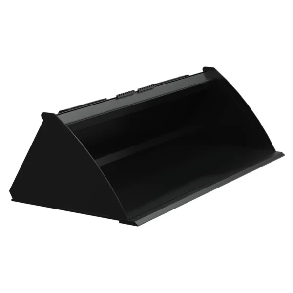 Steel Low Profile Skid Steer Bucket 60 In. Black