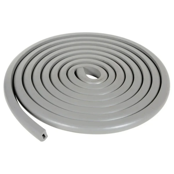 Rubber Edge Corner and Surface Guard 240 In. x 1-1/16 In. x 15/16 In. Gray