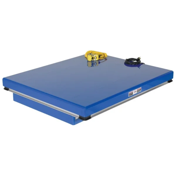 Steel Electric Hydraulic Lift Table 40 In. x 48 In. 4000 Lb. Capacity Blue